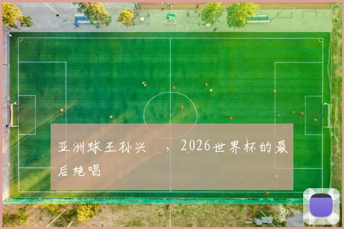 亚洲球王孙兴慜,2026世界杯的最后绝唱